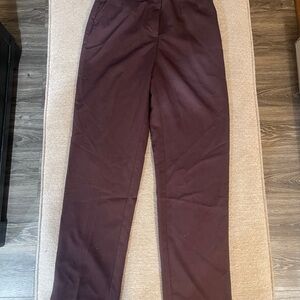 H&M Women's Straight Leg Pants in Plum